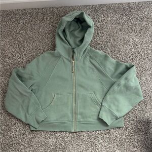 Lululemon Scuba Green Zip-Up Hoodie size large